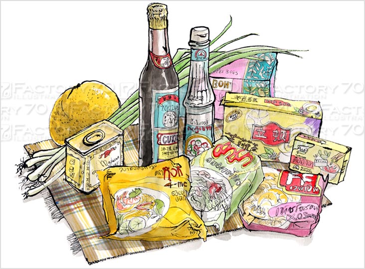 スケッチイラスト (食材)