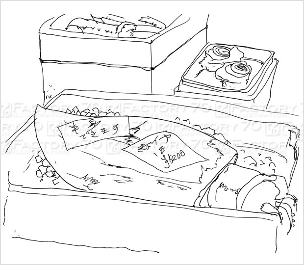 スケッチイラスト (城崎旅行)